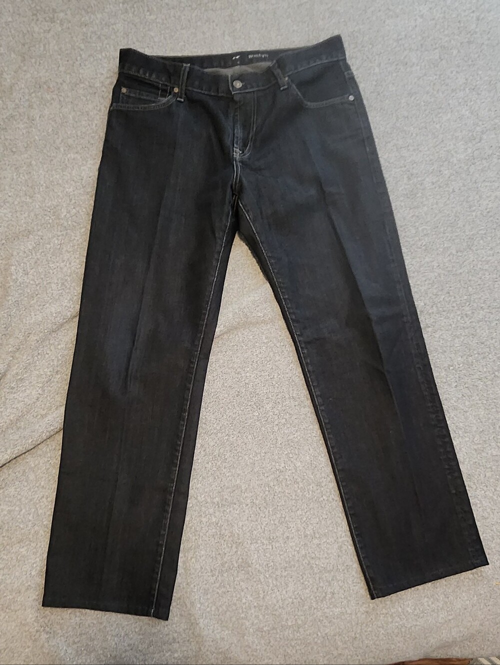 7 For All Mankind Austyn Jeans Men’s Size 36 Dark Wash Straight Leg Ins:30"